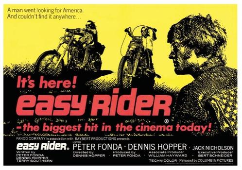 Posters - Poster Easy Rider - Easy Rider, Verzamelen, Muziek, Artiesten en Beroemdheden, Zo goed als nieuw, Verzenden