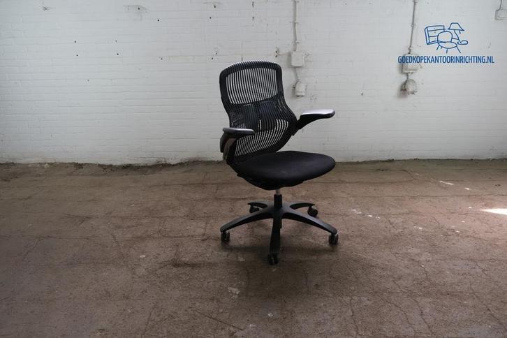 Knoll Generation | Bureaustoel | Gebruikt | Zwart gestoffeer, Huis en Inrichting, Bureaus, Gebruikt, Verzenden