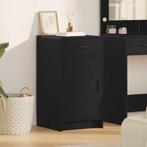vidaXL Dressoir met lade Zwart eiken 40 x 40,5 x 75 cm, Huis en Inrichting, Verzenden, Nieuw, Overige houtsoorten, Minder dan 50 cm