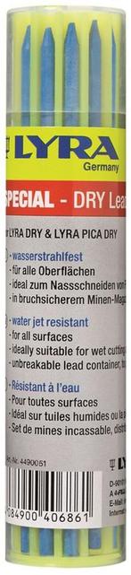 Lyra Dry Stift Watervast - Blauw - 12 stuks, Nieuw, Verzenden