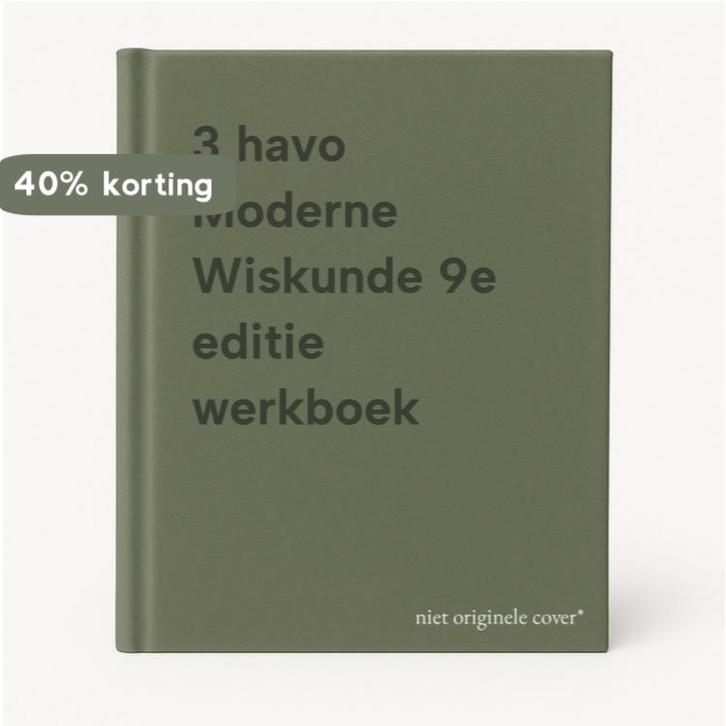3 havo Moderne Wiskunde 9e editie werkboek 9789001606954, Boeken, Wetenschap, Gelezen, Verzenden
