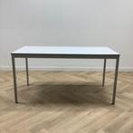 Tweedehands Kantinetafel 150x75 cm, Licht grijs, Ophalen of Verzenden, Gebruikt, Bureau