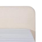 Mörgenn Bouclé Eenpersoons Boxspring Beige 90x210, Huis en Inrichting, Verzenden, Nieuw, Beige, Modern
