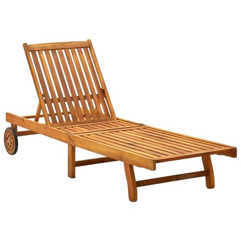 vidaXL Ligbed massief acaciahout, Tuin en Terras, Ligbedden, Nieuw, Verzenden