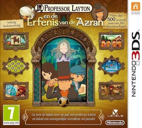Professor Layton en de Erfenis van Azran (Buitenlands Doo..., Spelcomputers en Games, Games | Nintendo 2DS en 3DS, Zo goed als nieuw