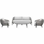Garden Impressions Padula loungeset 4-delig - taupe, Verzenden, Nieuw