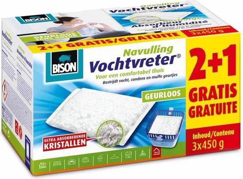 Bison Vochtvreter® Navulzak Neutraal 3x 450 g schikt voor, Doe-het-zelf en Verbouw, Gereedschap | Handgereedschap, Nieuw, Ophalen of Verzenden