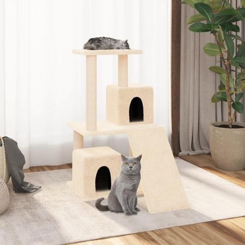 vidaXL Kattenmeubel met sisal krabpalen 82 cm crèmekleurig, Dieren en Toebehoren, Katten-accessoires, Nieuw, Verzenden