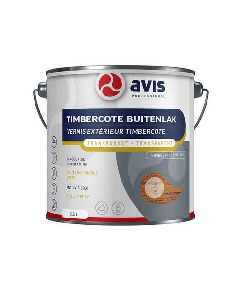 Timbercote Buitenlak Hoogglans Teak 2,5 liter, Doe-het-zelf en Verbouw, Verf, Beits en Lak, Nieuw, Ophalen of Verzenden