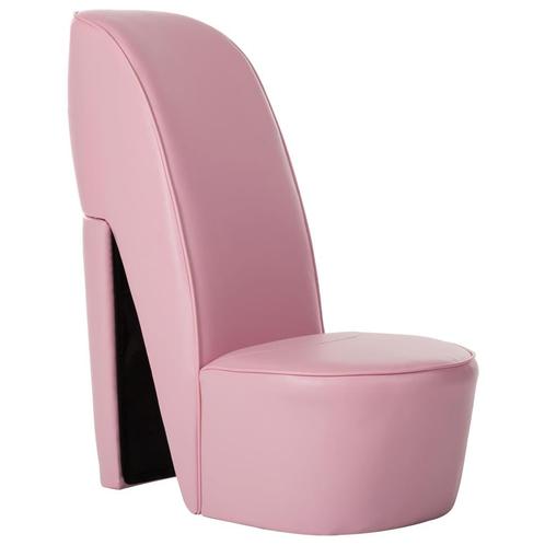 vidaXL Hakstoel kunstleer roze, Huis en Inrichting, Fauteuils, Nieuw, Verzenden