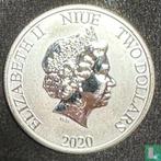 Niue 2 dollars 2020 (kleurloos) Lion King - Circle of Life, Postzegels en Munten, Verzenden, Losse munt, Goud