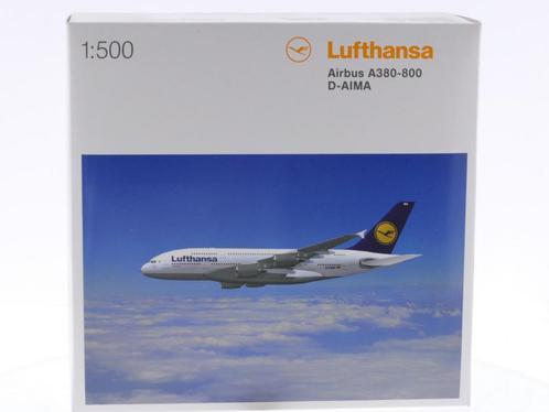 Schaal 1:500 Herpa 516129 Lufthansa Airbus A380-800 Reg...., Hobby en Vrije tijd, Modelbouw | Vliegtuigen en Helikopters, Zo goed als nieuw