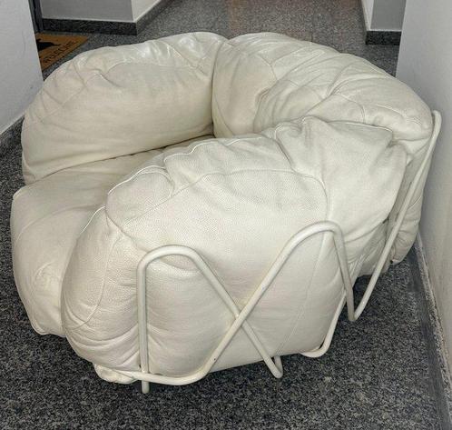 Edra - Francesco Binfaré - Fauteuil - Leder, Metaal - Lounge, Antiek en Kunst, Kunst | Designobjecten