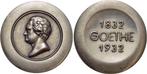 Ar-medaille 1932 Personenmedaille Goethe, Johann Wolfgang..., Postzegels en Munten, Verzenden