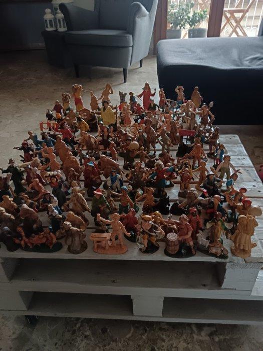 Kerststal (110) - Plastic - Lotto herders kerststal, Antiek en Kunst, Antiek | Boeken en Bijbels