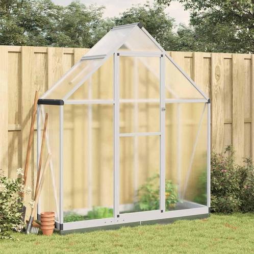 vidaXL Tuinkas met basisframe 169x58x202 cm aluminium, Tuin en Terras, Kassen, Nieuw, Verzenden