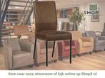 Leren eetkamerstoel Real - Vintage Brown (bruin) - Poten, Huis en Inrichting, Stoelen, Bruin, Nieuw, Ophalen of Verzenden, Eén