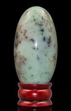 Chrysoprase Lingam - Hoogte: 140 mm - Breedte: 70 mm- 925 g