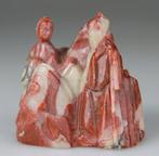 Groep - Gesneden Chinese rotsfiguren - Steatiet - Zeepsteen, Antiek en Kunst