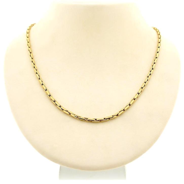 Gouden anker schakel ketting | 44,5 cm (karabijnslot), Sieraden, Tassen en Uiterlijk, Kettingen, Overige kleuren, Gebruikt, Goud