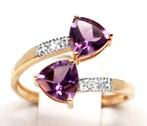 Zonder Minimumprijs - Ring - 14 karaat Geel goud Amethist -, Sieraden, Tassen en Uiterlijk, Ringen, Nieuw