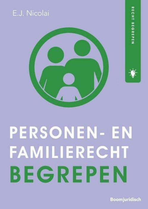 9789462908987 Recht begrepen - Personen- en Familierecht ..., Boeken, Schoolboeken, Zo goed als nieuw, Verzenden