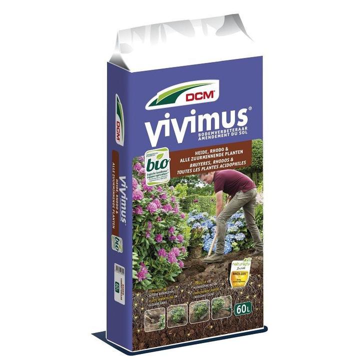 Vivimus® Heide, Rhodo & alle Zuurminnende planten 60l, Tuin en Terras, Aarde en Mest, Ophalen of Verzenden