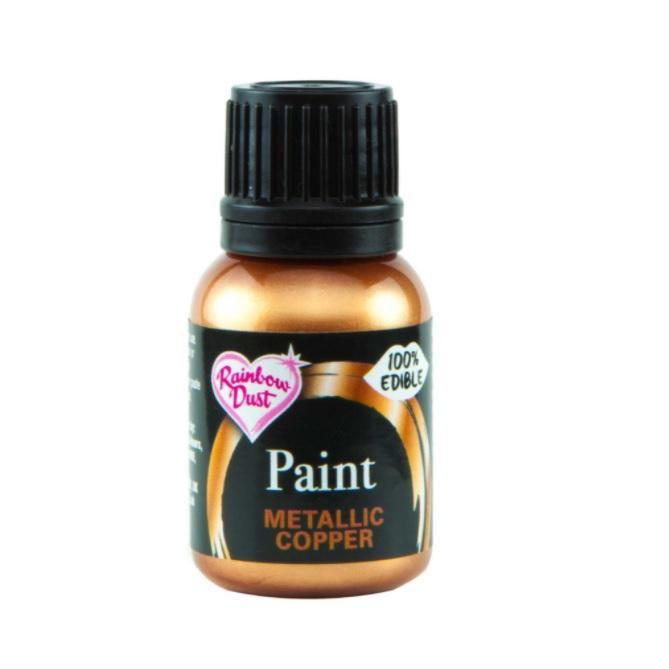 RD Metallic Food Paint Copper 25ml, Hobby en Vrije tijd, Taarten en Cupcakes maken, Nieuw, Verzenden