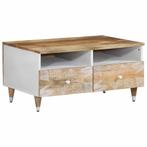 vidaXL Salontafel 80x54x40 cm massief mangohout, Verzenden, Nieuw, Overige houtsoorten, 50 tot 100 cm