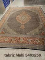 Groot Perzisch tapijt Tabriz Mahi 340x250 wollen vloerkleed, Ophalen of Verzenden, Bruin, Rechthoekig, Nieuw