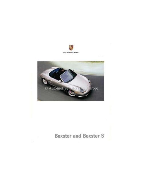 2004 PORSCHE BOXSTER & BOXSTER S BROCHURE ENGELS (USA), Boeken, Auto's | Folders en Tijdschriften, Porsche