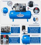 Lucht compressor 270L liggend 3cil. 400V  880L/min 2805L, Doe-het-zelf en Verbouw, Compressors, Nieuw, 800 liter/min of meer, Ophalen of Verzenden