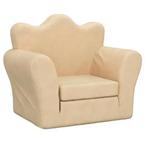 Zachte Kinderslaapbank 2-in-1 van Pluche – Crème, Verzenden, Nieuw