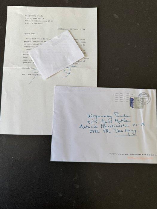 A.F.Th. van der Heijden - Getypte brief aan Hans Matla -, Antiek en Kunst, Antiek | Boeken en Bijbels