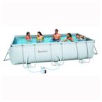 Bestway power steel zwembad 404 x 201 x 100 cm  met pomp..., Ophalen of Verzenden, Nieuw