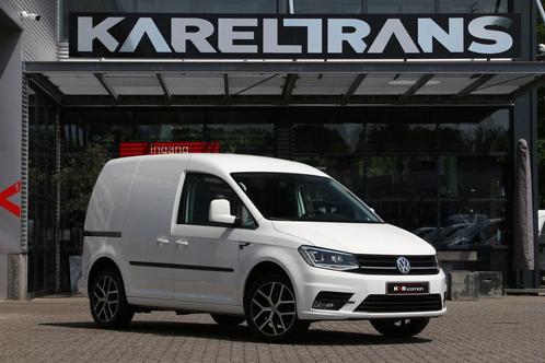 Volkswagen Caddy 2.0 TDI 102, Auto's, Bestelauto's, Onderhoudsboekje, Lease, Zwart, Automaat, Wit, Financial lease, Leder, Diesel