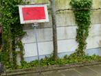 Grijze houder met rood wit stop bord (e 1:1, Spoorwegen 1:1), Verzamelen, Spoorwegen en Tramwegen, Ophalen of Verzenden, Gebruikt