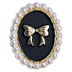 Fako Bijoux® - Magnetische Mini Broche - Ovaal Strik Met, Verzenden, Nieuw