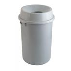 Kunststof afvalbak met open top 90 liter Grijs, Verzenden