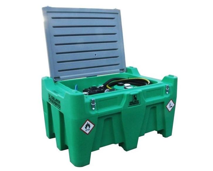 Benzinetank mobiel 330 liter + 230v pomp, Zakelijke goederen, Machines en Bouw | Pompen en Compressoren, Verzenden