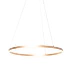 Design hanglamp goud 80 cm incl. LED 3-staps dimbaar -, Huis en Inrichting, Lampen | Hanglampen, Nieuw, Design, 75 cm of meer