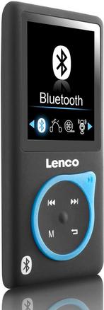 MP3 Speler met Bluetooth - Inc. 8GB SD - Blauw - Lenco XEMIO, Audio, Tv en Foto, Mp3-spelers | Overige merken, Verzenden, Zo goed als nieuw