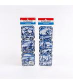 Set van 6 kurk onderzetters Delftsblauwe Molens | 5480, Ophalen of Verzenden, Nieuw