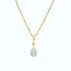 Ketting met hanger - 18 karaat Geel goud - 0.39ct. tw.