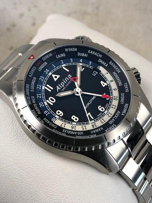 Alpina - Startimer Pilot Worldtimer GMT - AL-255B4S26B -, Sieraden, Tassen en Uiterlijk, Horloges | Heren