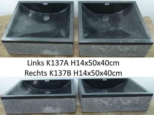 Marmer waskom sets, dubbele waskommen, wasbak, lavabo, Huis en Inrichting, Badkamer | Badkamermeubels, 25 tot 50 cm, Nieuw, Wasbak of Wastafel