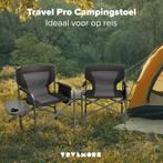 2dekans | TRVLMORE Campingstoelen - Duo Pack - Opvouwbaar -, Huis en Inrichting, Ophalen of Verzenden, Zo goed als nieuw, Zwart