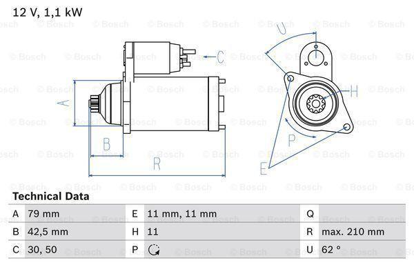 Startmotor / Starter SKODA YETI (1.8 TSI 4x4), Auto-onderdelen, Motor en Toebehoren, Nieuw, Ophalen of Verzenden