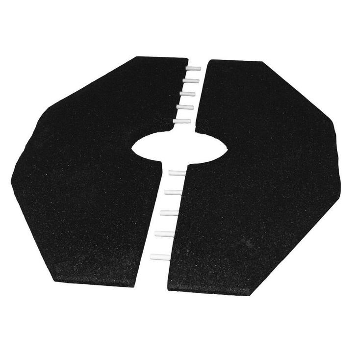 Rubbertegels voor wipkip - 90 x 129 cm - 50 mm dik - Zwart, Tuin en Terras, Tegels en Klinkers, Verzenden