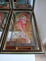 Spiegel (8) - Glas, Hout - Na Alphonse Mucha